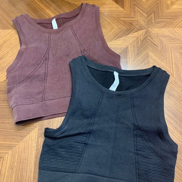 seamless longline sports bra